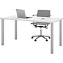 Bestar 30" x 60" Table with Square Metal Legs, White (65865-17)~#|#~s0992013_sc7