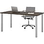 Bestar 30" x 60" Table with Square Metal Legs, Antigua (65865-52)~#|#~s0992016_sc7
