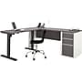 Bestar Connexion 72"W L-Desk with Electric Height-Adjustable Desk, Slate/Sandstone (93885-59)~#|#~s0992021_sc7