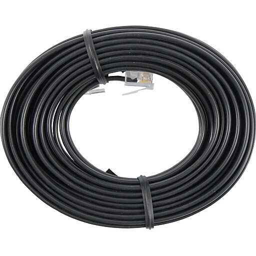 Power Gear Telephone Line Cord (15 ft.), 76579 Staples