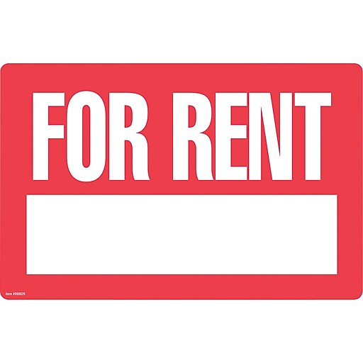 Cosco® For Rent Signs with Numbers 2/Pk (098026PK2) at Staples