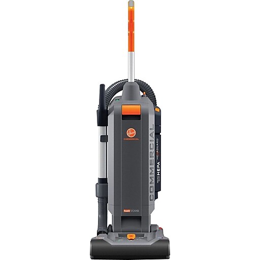 Hoover HushTone HardBagged Upright Vacuum with Intellibelt, 15" Staples