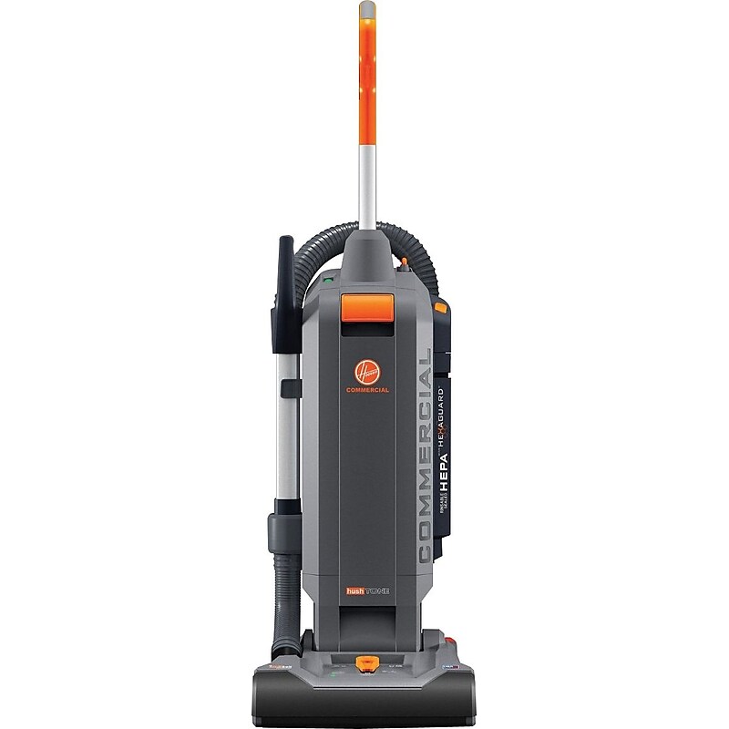 Hoover HushTone Hard-Bagged Upright Vacuum with Intellibelt, 15" image 1