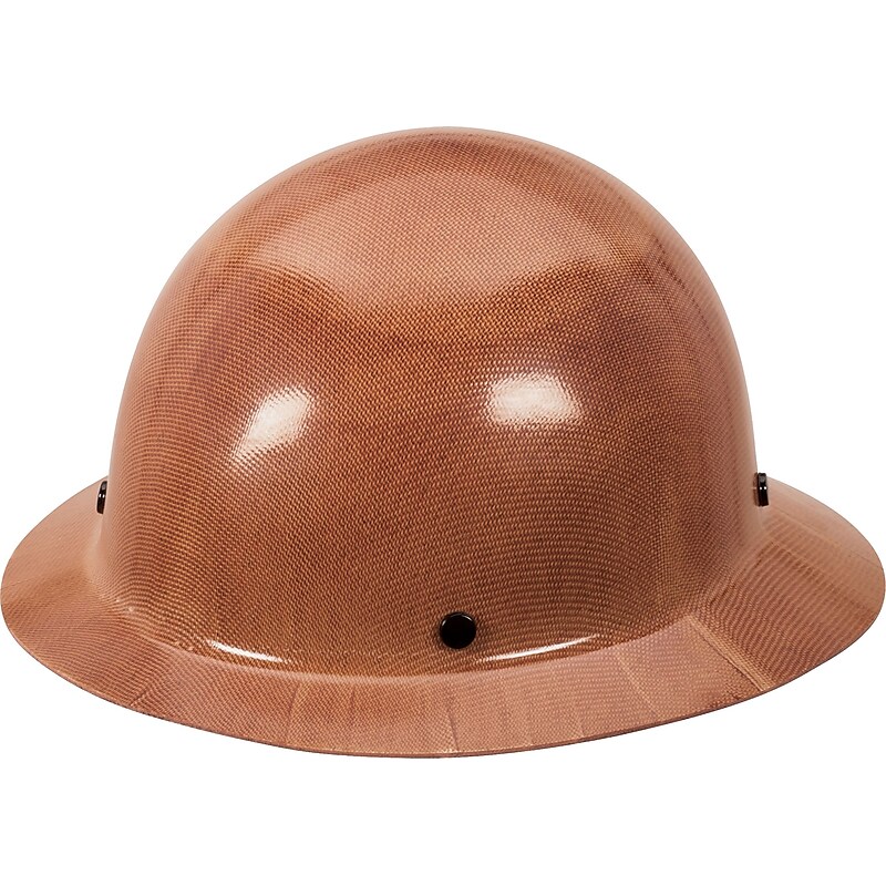 Mine Safety Appliances Skullgard Phenolic ANSI Class G 4-Point Pinlock Suspension Full Brim Hard Hat, Natural Tan (454664) image 1