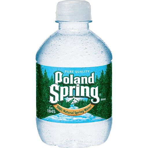 Poland Spring 100 Natural Spring Water, 8ounce Plastic Bottle, 48/Case Staples