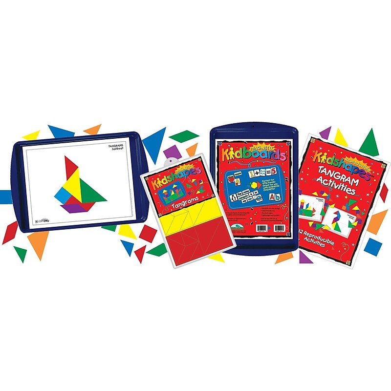 Barker Creek Learning Magnets Tangram Activity Kit, 44/Set (LM2325) image 1