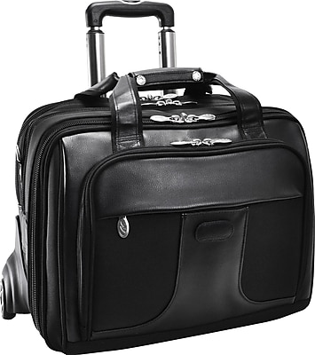 McKleinUSA Chicago 17 Detachable-Wheeled Laptop Overnight with Removable Brief