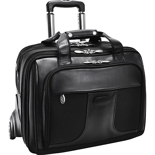 McKlein R Series, CHICAGO, Nylon, Patented Detachable Wheeled Laptop Overnight w/Removable