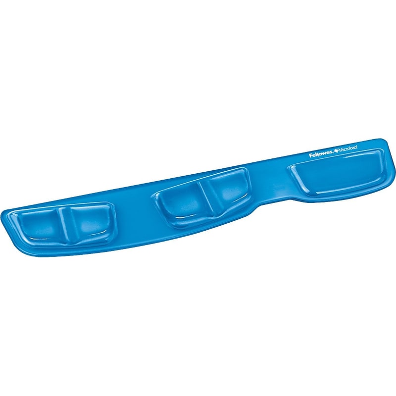 Fellowes Gel Keyboard Palm Support with Microban, Non-Skid Backing, Blue (9183101) image 1