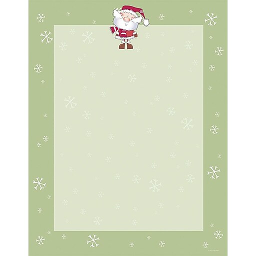 Great Papers! Holiday Stationery Merry Christmas Santa, 80/Count