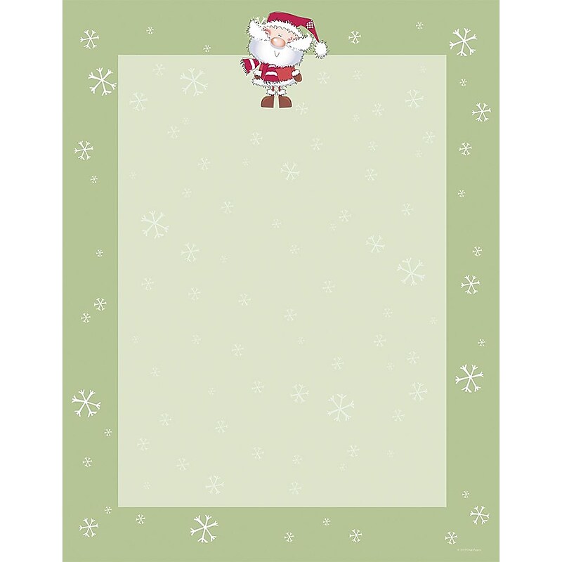 Great Papers! Holiday Stationery Merry Christmas Santa, 80/Count (2015053) image 1