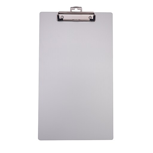 Staples Aluminum Clipboard, Legal size, Silver, 9" x 15 1/2" Staples
