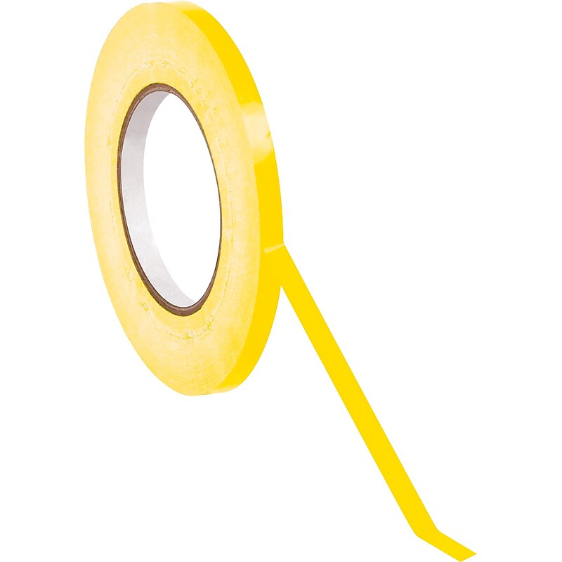 3/8" x 180 yds. Bag Tape, Yellow, 16/Carton image 1
