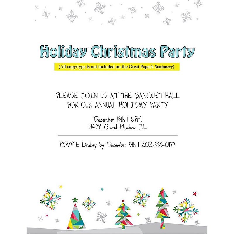 Great Papers Holiday Letterhead, 80/Count (2015043) image 1