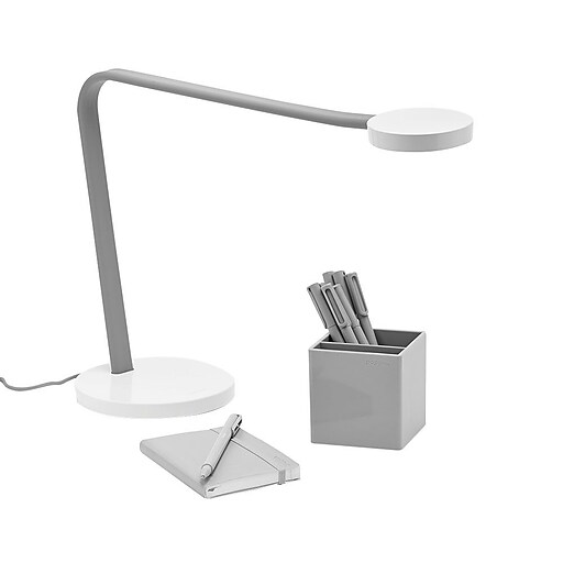 Poppin Limber Led Desk Lamp Gray 101675 Staples