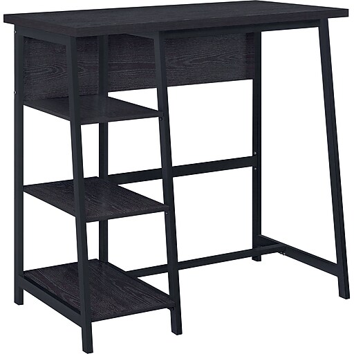 Altra Allston Work Station Sit & Stand Desk, Black/Espresso (9872096