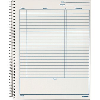 TOPS Noteworks Project Planner, 6-3/4" x 8-1/2", Bronze, 70 Sheets/Pad (63826)