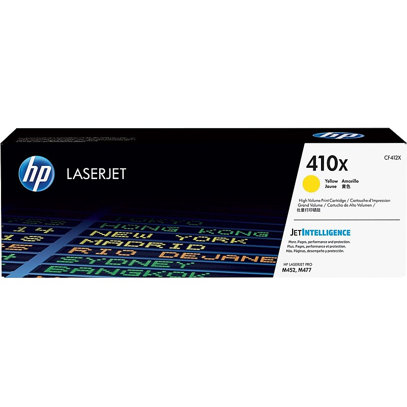 HP 410X Yellow High Yield Toner Cartridge (CF412X) image 1