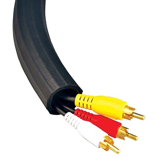 12’ FLEXI CABLE WRAP, BLACK Staples