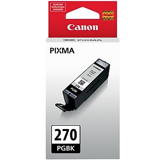 Canon PGI-270 Pigment Black Standard Yield Ink Cartridge (0373C001)