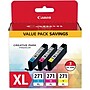 Canon 271 Cyan/Magenta/Yellow Ink Cartridge, 3/Pack   (0337C005)~#|#~s0999108_sc7