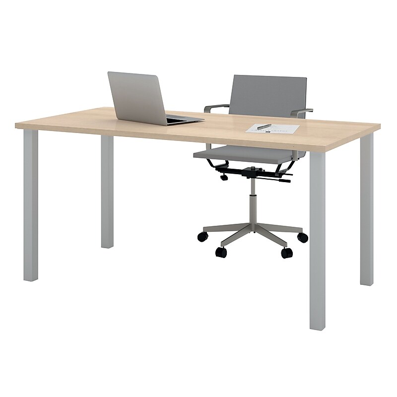 bestar Rectangular Activity Table, 60" x 30", Northen Maple (65865-38) image 1