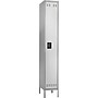 Safco® Steel Locker, Single-Tier, Gray, 78"H x 12"W x 18"D (5522GR)~#|#~s1000669_sc7