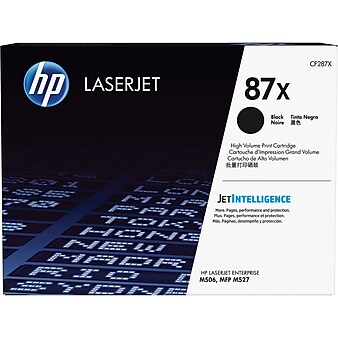 HP 87X Black High Yield Toner Cartridge (CF287X), print up to 18000 pages