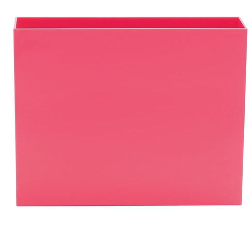 Poppin Pink Hanging Plastic File Box at Staples
