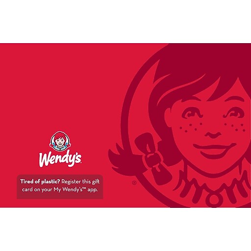 Wendy's Gift Cards at Staples