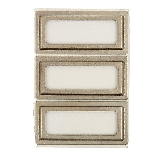 Office by Martha Stewart™ Metal Bookplates 3pack (44385) at Staples
