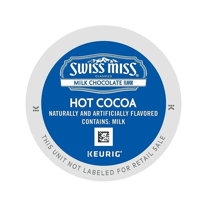 Swiss Miss Chocolate Hot Cocoa, Keurig® K-Cup® Pods, 88/Carton (12528) image 1