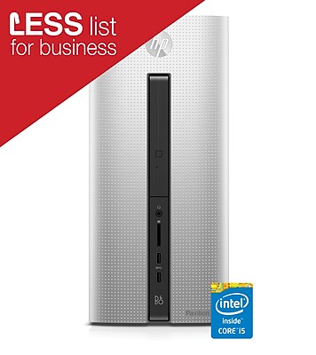 HP Pavilion 550-126 Desktop Computer, 6th Gen Core i5-6400, 12GB RAM, 1TB HDD