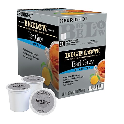Keurig KCup Bigelow Earl Grey Tea, Regular, 24 Pack Staples