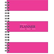 Kahootie Co™ Undated Monthly/Weekly Planner and Notepad, 9" x 11.5", Pink and White (UMWPNK)