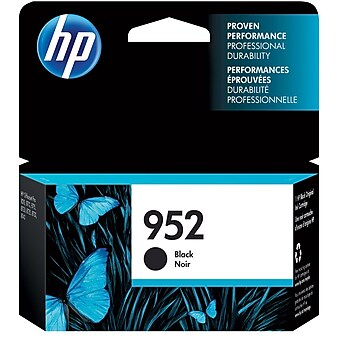 HP 952 Black Standard Yield Ink Cartridge (F6U15AN#140), print up to 900 pages