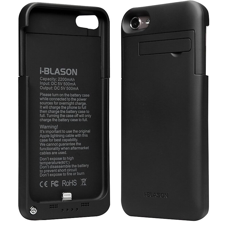 i-Blason PowerGlider 8-Pin Lightning Rechargeable Battery Case for Apple iPod Touch 5th Generation, Black image 1