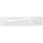Berkley Square Individually Wrapped Polypropylene Cutlery, Medium-Weight, White, 1000/Carton
