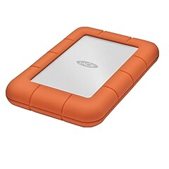 LaCie Rugged 5TB USB Type-C External Hard Drive, Orange