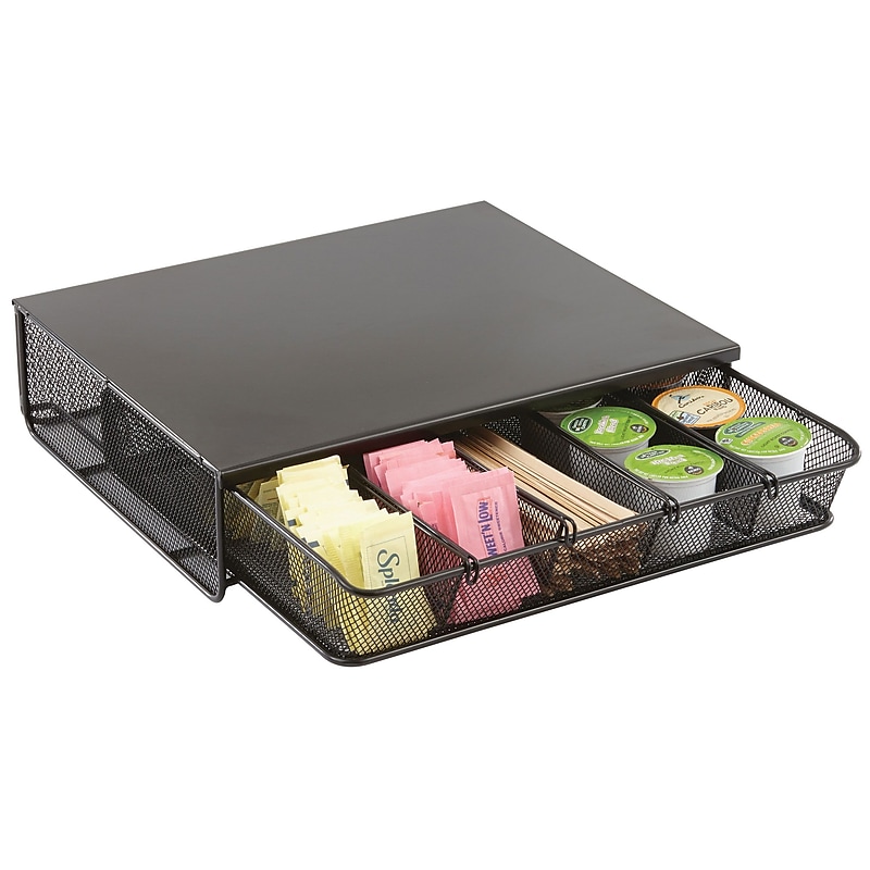 Safco® One Drawer Hospitality Organizer, 5-Compartments, Black (3274BL) image 1