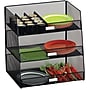 Safco Onyx Hospitality Break Room Organizer, 3-Tier, Black (3293BL)~#|#~s1007200_sc7