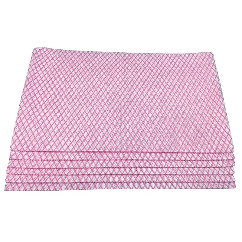 Monarch Brands Nylon Food Service Wipers, 20" x 13", Pink, 200 Wipers/Box (NWW-PFSW-200) image 1