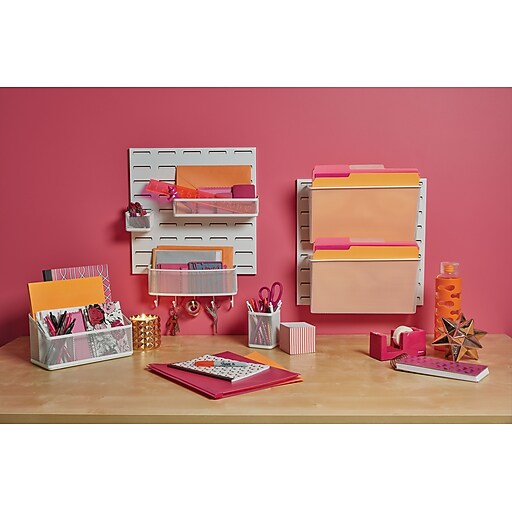 Staples® Wall Files, Hanging White Mesh Staples