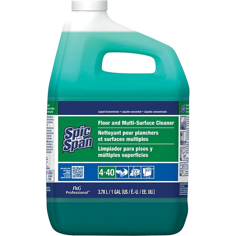 Spic & Span Floor & Multi-Surface Cleaner, Dilution Control, 1 Gallon, 3/Carton (31569) image 1