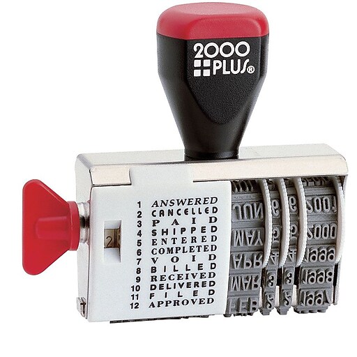2000PLUS® DialNStamp, Traditional Date & Message Stamp Staples