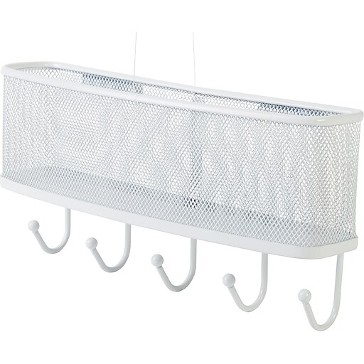 Staples® Mail and Key Rack, Hanging White Mesh at Staples