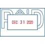 Xstamper Versadater, "Paid", Blue/Red Inks (036045)~#|#~s1010623_sc7