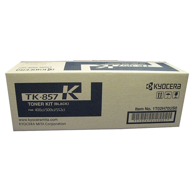Kyocera TK-857K Black Standard Yield Toner Cartridge image 1