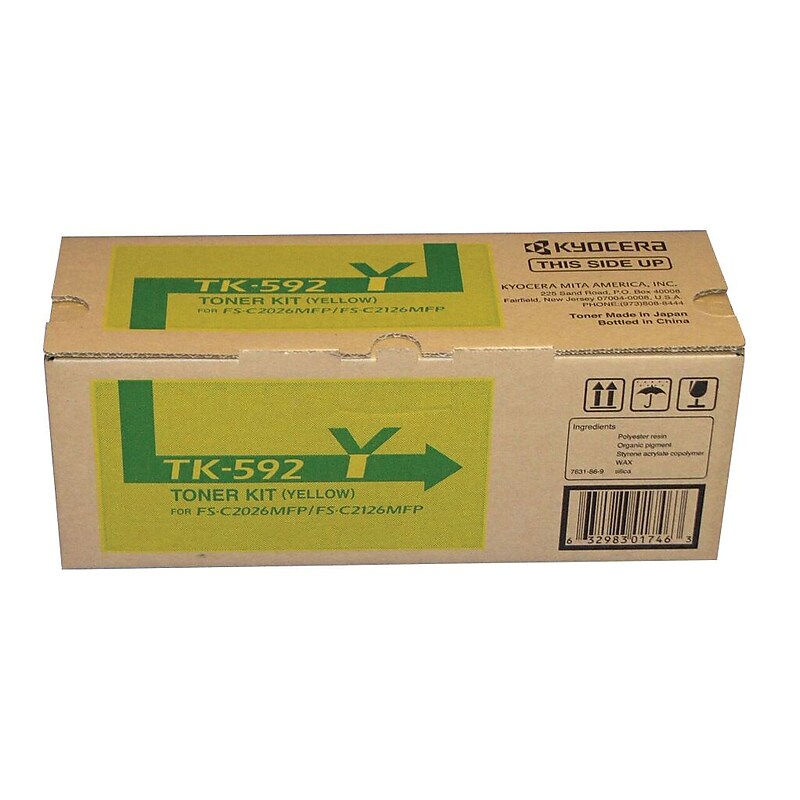 Kyocera TK-592Y Yellow Standard Yield Toner Cartridge image 1