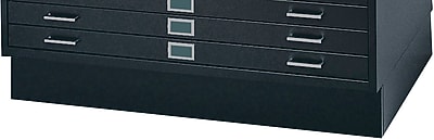 SAFCO Closed Base Flat File Cabinet, Black (4995BLR)